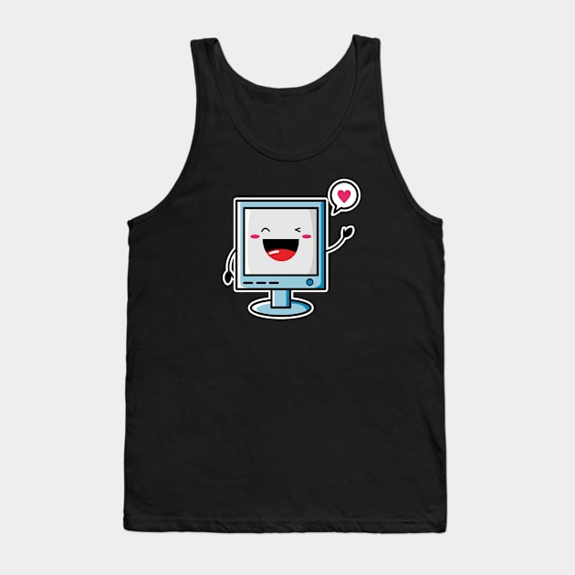 Cute computer Tank Top by BarnawiMT